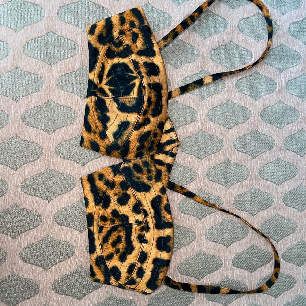 Dries Van Noten leopard bralette